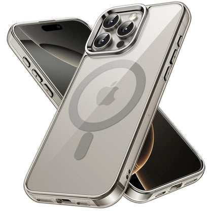 premium aplus module features iPhone with clear case showcasing MagSafe compatibility and sleek design.