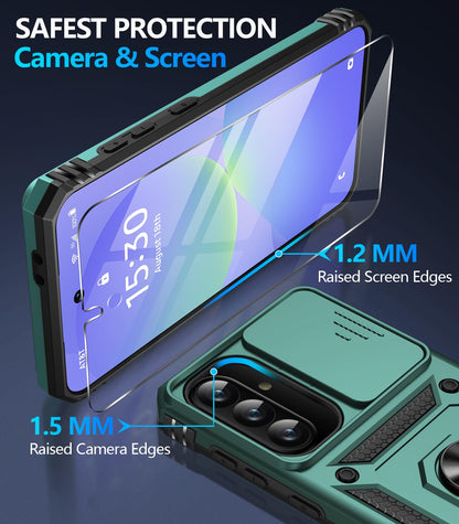 Samsung Galaxy S26 Ultra case with screen protector showing safest protection for camera and screen.