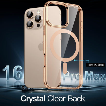 premium aplus module features iPhone with clear case showcasing MagSafe compatibility and sleek design.