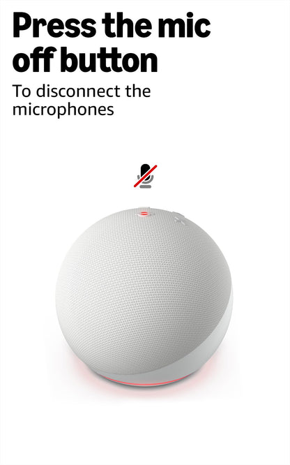 Amazon Echo Dot (newest model) - Vibrant sounding speaker, Designed for Alexa+, Great for bedrooms, dining rooms and offices, Glacier White