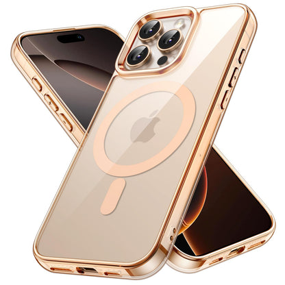 premium aplus module features iPhone with clear case showcasing MagSafe compatibility and sleek design.