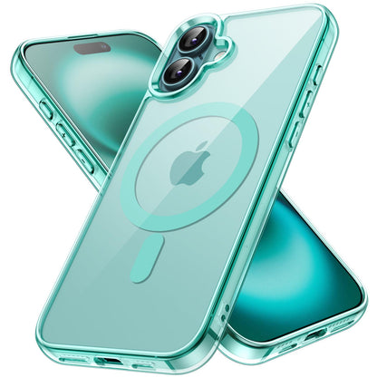 premium aplus module features iPhone with clear case showcasing MagSafe compatibility and sleek design.