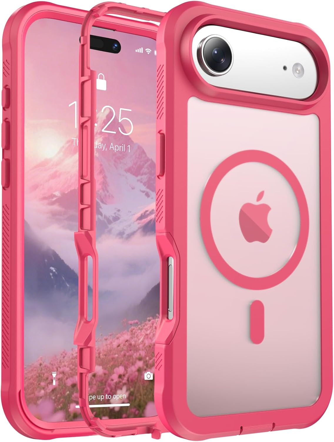 Magnetic for iPhone 14 Case, [Compatible with MagSafe][Military Grade Drop Protection][Heavy Duty Protection][Non-Slip][Shockproof] 2-Layer Durable Bumper Phone Case 6.1&