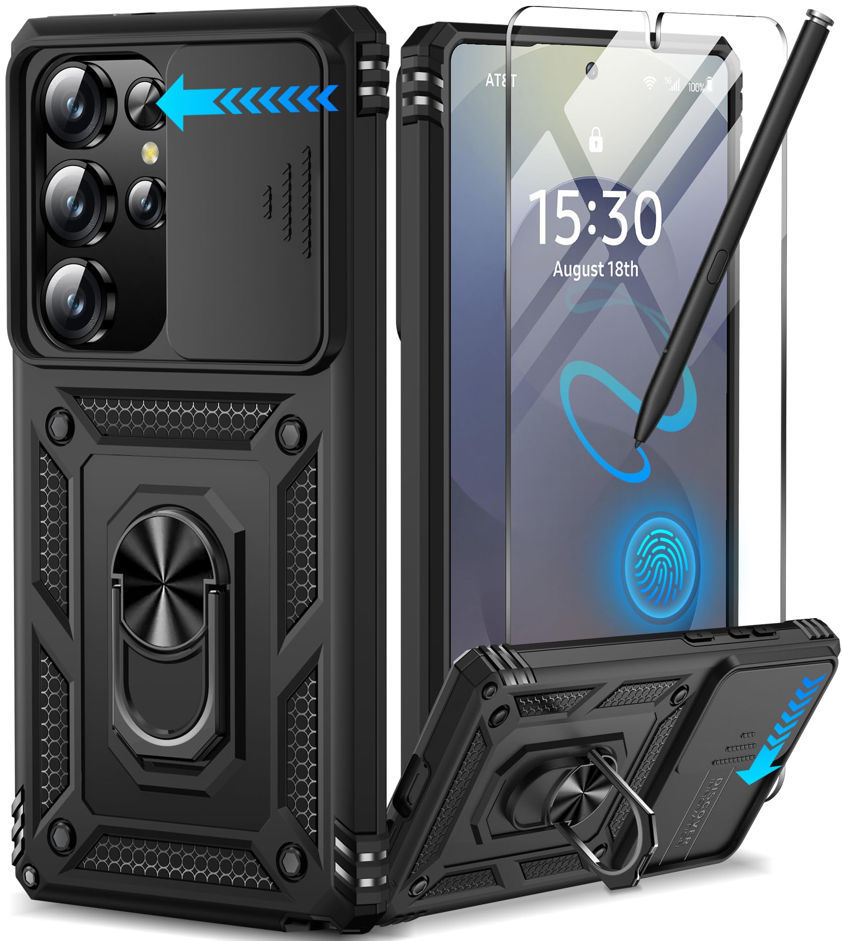 Samsung Galaxy S26 Ultra case with screen protector