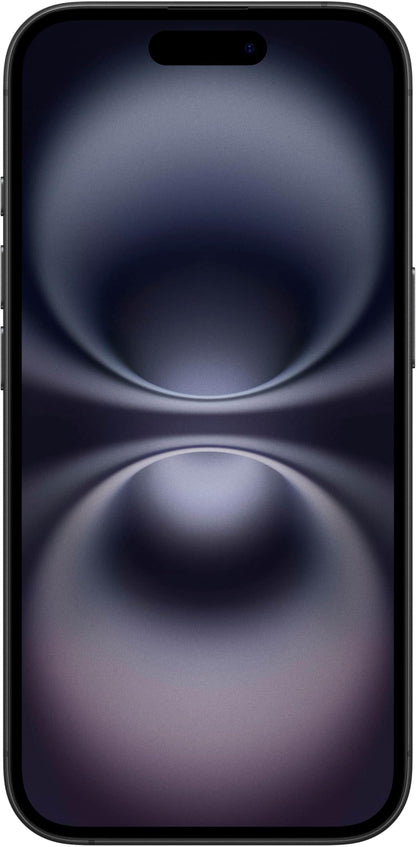 Renewed iPhone 16 Ultramarine 128GB display showing the sleek design and vibrant colors of the phone.