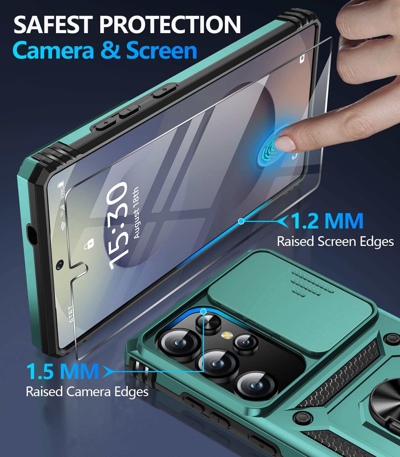 Samsung Galaxy S26 Ultra case with screen protector