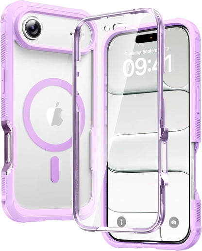 Diaclara Designed for iPhone 15 Case, Full Body Rugged Case with Built-in Touch Sensitive Anti-Scratch Screen Protector, with Camera Lens Protector for iPhone 15 6.1" (Wave Blue)