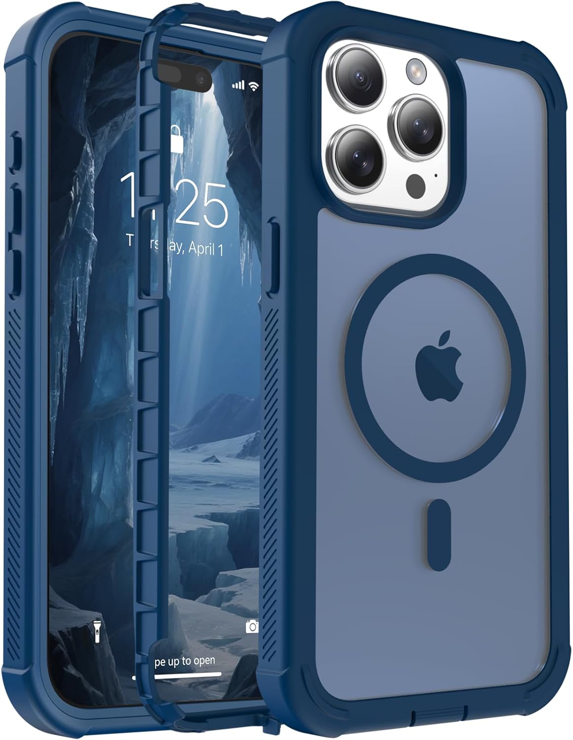 Magnetic for iPhone 14 Case, [Compatible with MagSafe][Military Grade Drop Protection][Heavy Duty Protection][Non-Slip][Shockproof] 2-Layer Durable Bumper Phone Case 6.1&