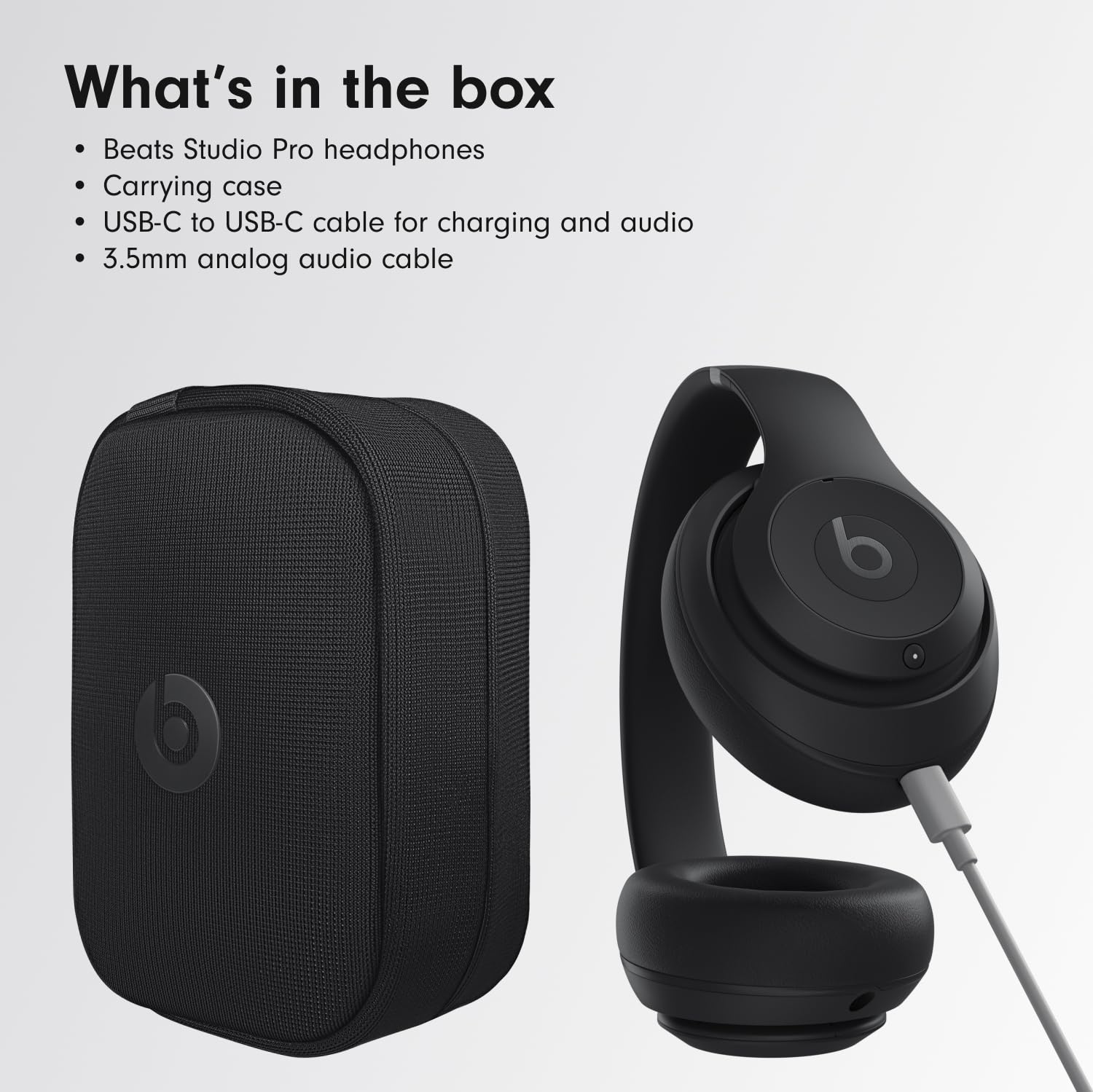 Beats Studio Pro-Premium Wireless Over-Ear Headphones- Up to 40-Hour Battery Life, Active Noise Cancelling, USB-C Lossless Audio, Apple &amp; Android Compatible- Sandstone