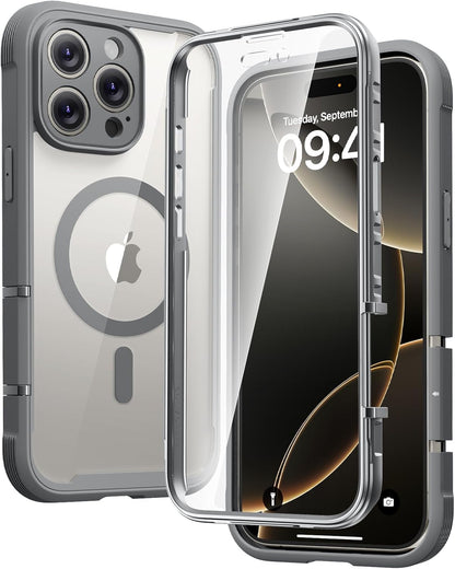 Diaclara Designed for iPhone 15 Case, Full Body Rugged Case with Built-in Touch Sensitive Anti-Scratch Screen Protector, with Camera Lens Protector for iPhone 15 6.1" (Wave Blue)