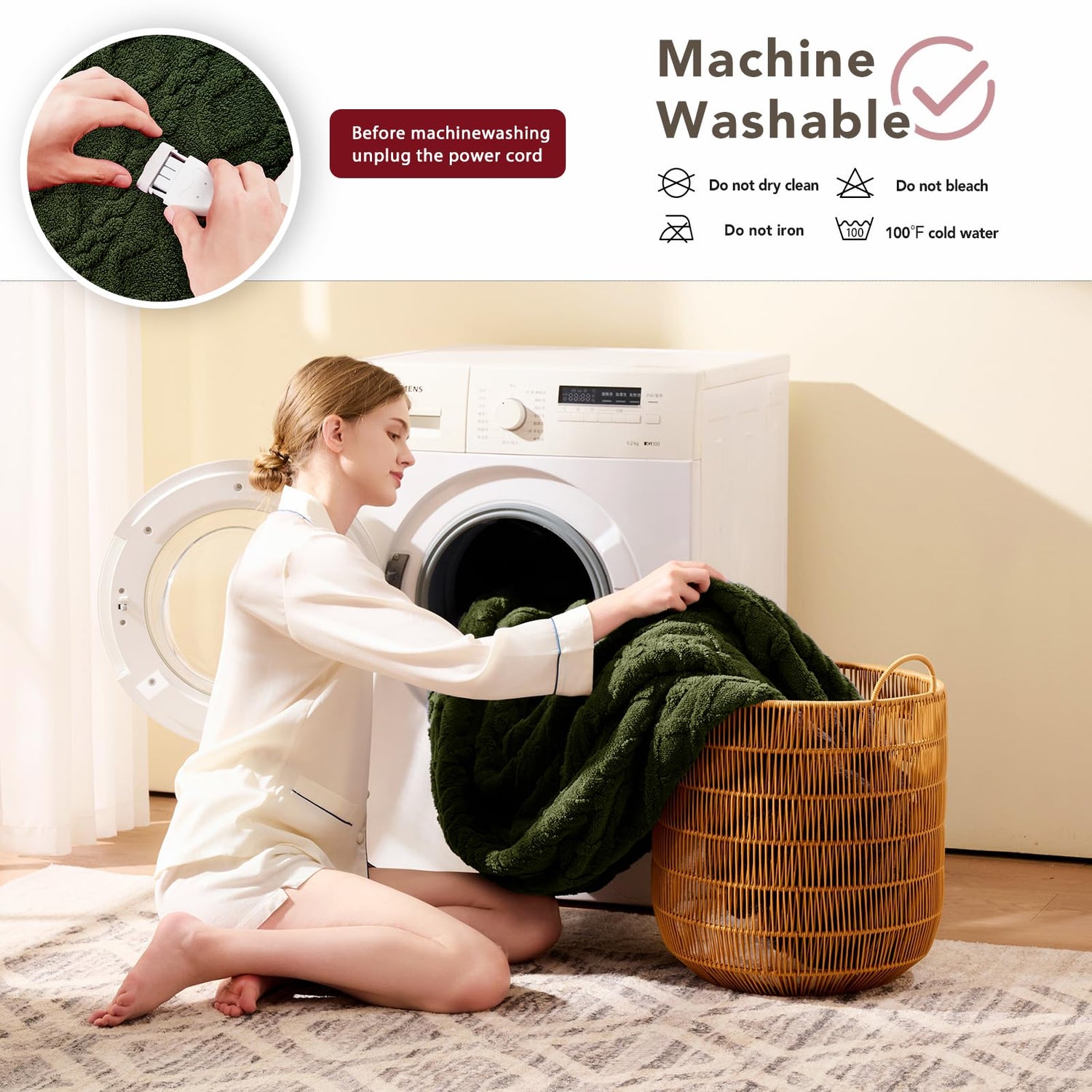 Heated Blanket Full Size - Premium Soft Heating Electric Blanket, Fast Heating with 10 Heating Settings, 5 Time Settings, Machine Washable - Perfect for Winter &amp; Cold Nights (72"x84", Grey)