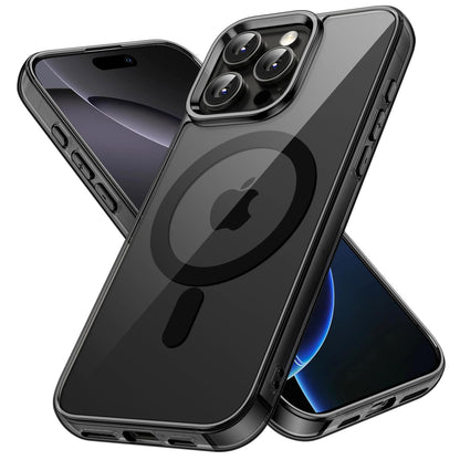 premium aplus module features iPhone with clear case showcasing MagSafe compatibility and sleek design.