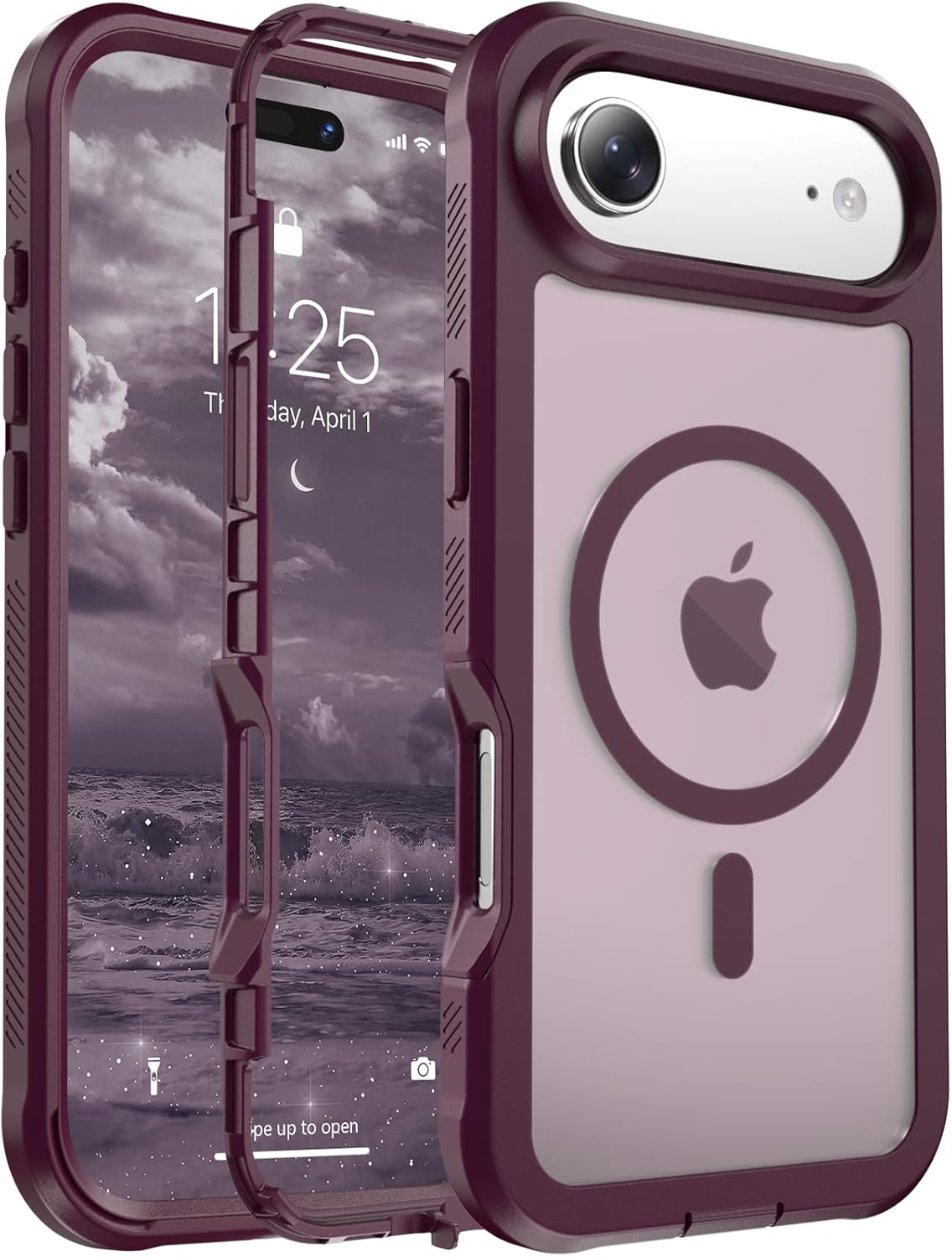 Magnetic for iPhone 14 Case, [Compatible with MagSafe][Military Grade Drop Protection][Heavy Duty Protection][Non-Slip][Shockproof] 2-Layer Durable Bumper Phone Case 6.1&