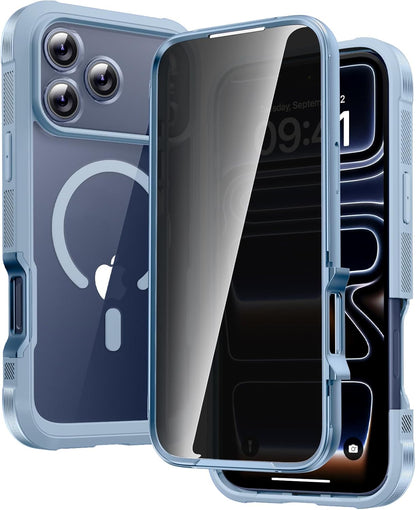 Diaclara Designed for iPhone 15 Case, Full Body Rugged Case with Built-in Touch Sensitive Anti-Scratch Screen Protector, with Camera Lens Protector for iPhone 15 6.1" (Wave Blue)