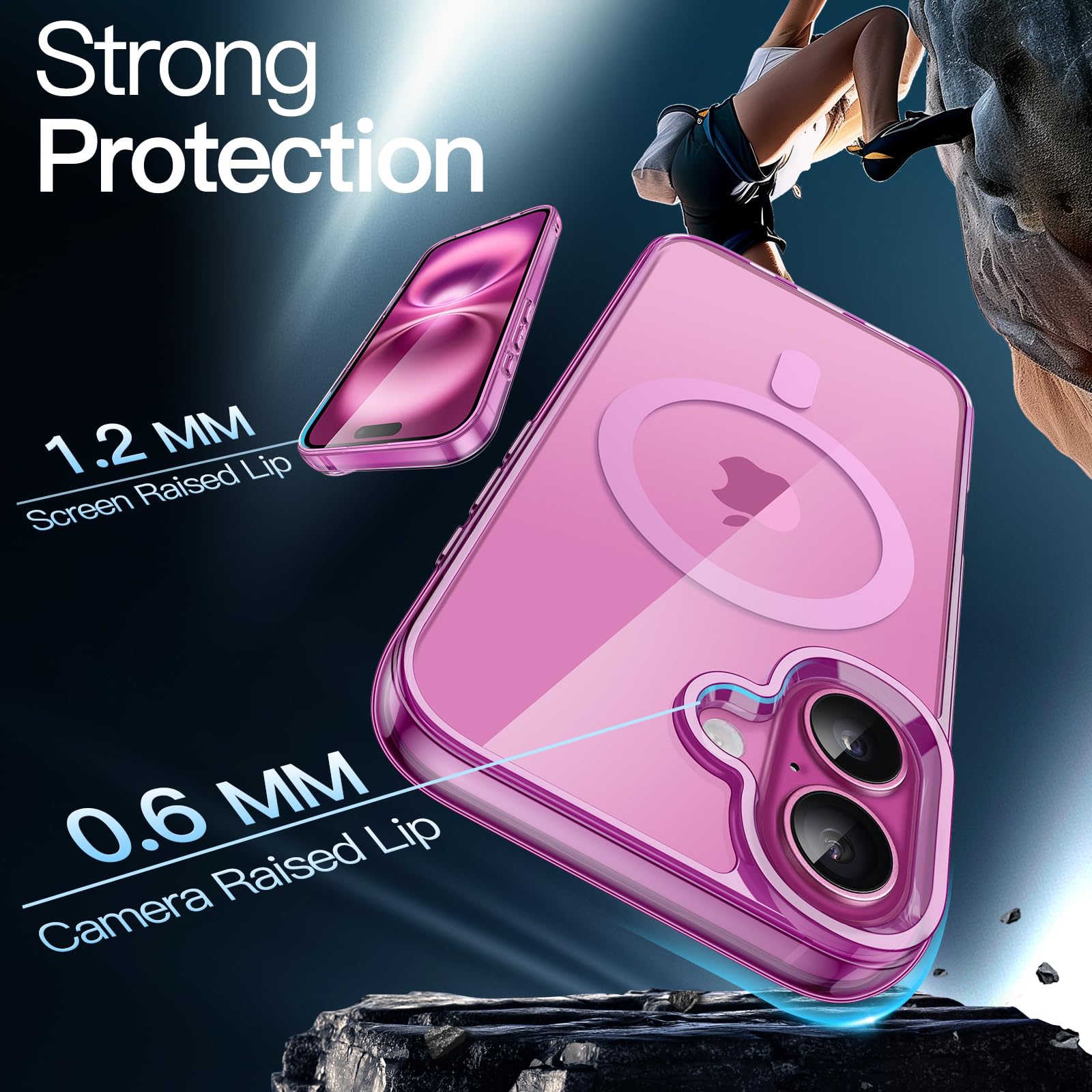 premium aplus module features strong protection with 1.2 mm screen raised lip and 0.6 mm camera raised lip