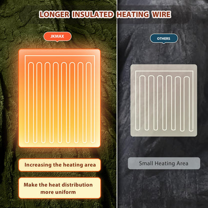 Heated Blanket Full Size - Premium Soft Heating Electric Blanket, Fast Heating with 10 Heating Settings, 5 Time Settings, Machine Washable - Perfect for Winter &amp; Cold Nights (72"x84", Grey)
