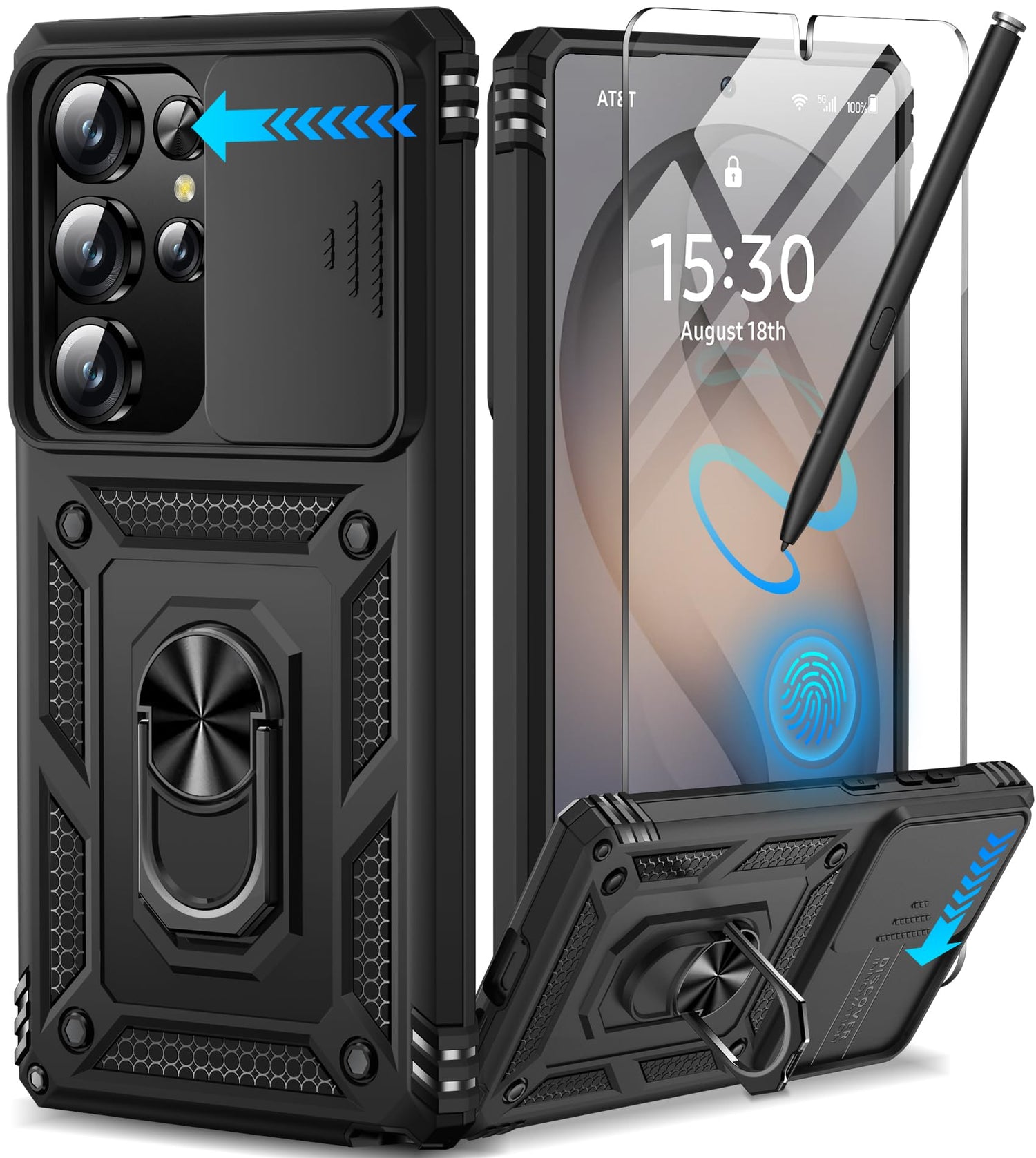Samsung Galaxy S26 Ultra case with screen protector