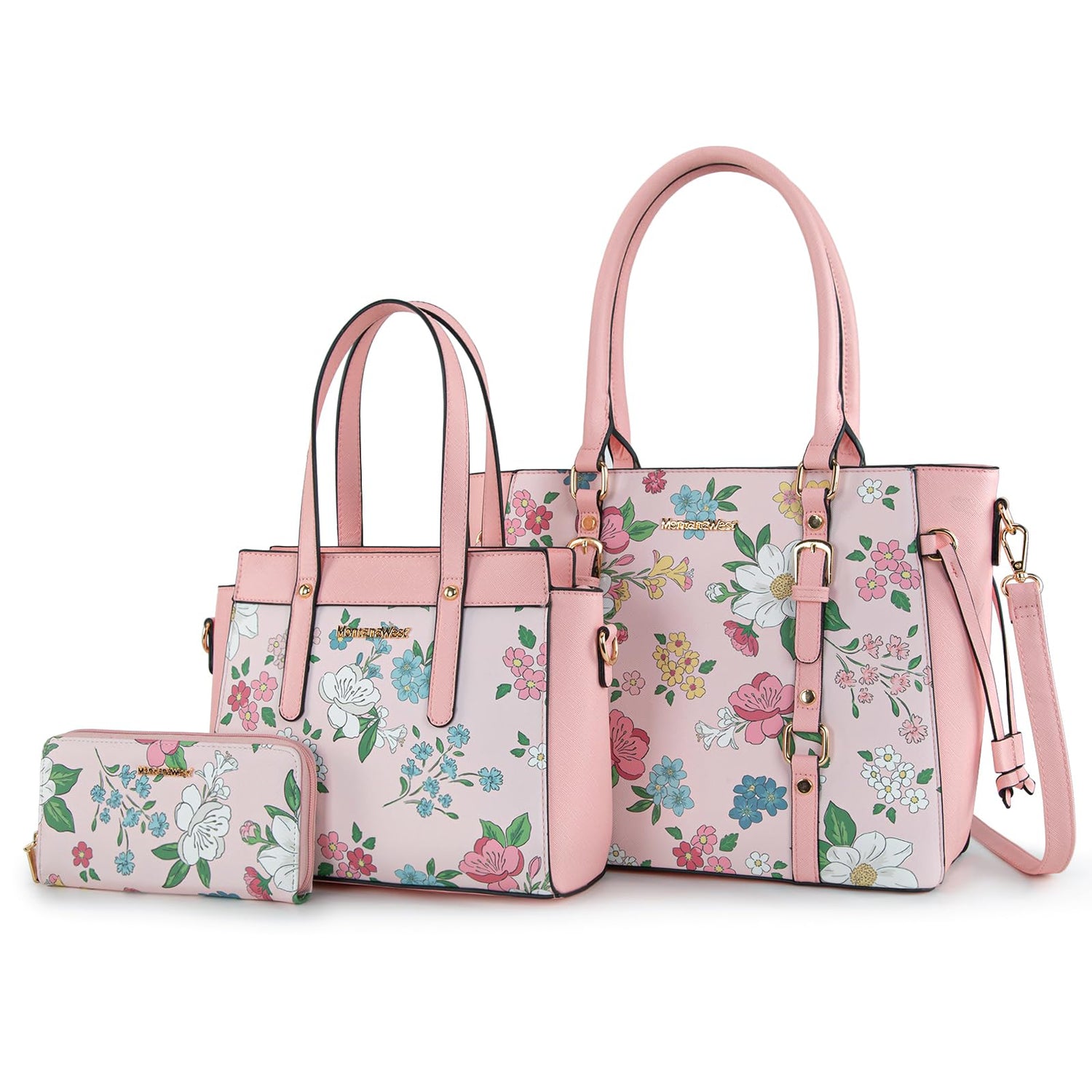 Montana West 3PCS Purses for Women Tote Bag and Wallet Set Shoulder Satchel Handbags