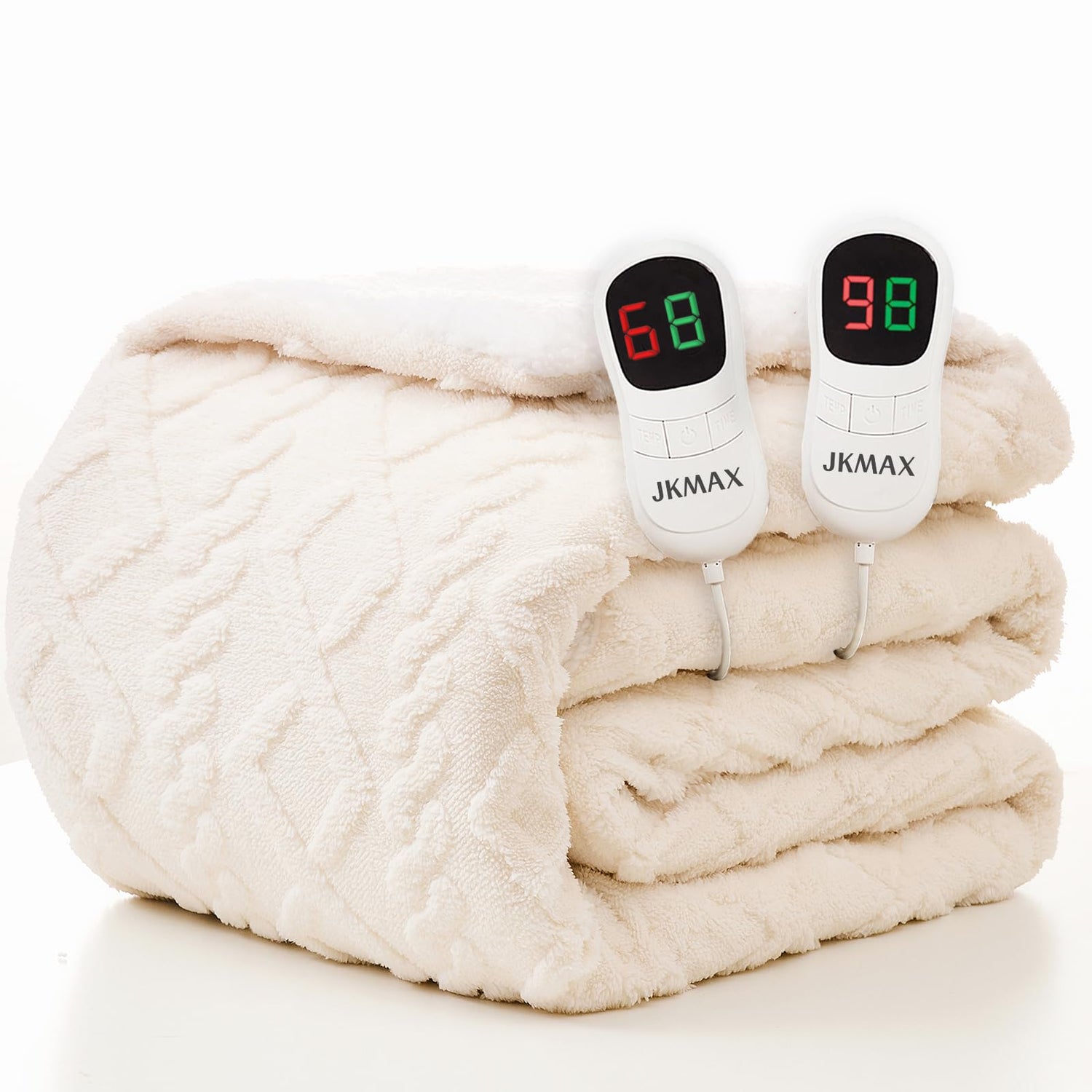 Heated Blanket Full Size - Premium Soft Heating Electric Blanket, Fast Heating with 10 Heating Settings, 5 Time Settings, Machine Washable - Perfect for Winter &amp; Cold Nights (72"x84", Grey)