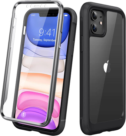 Diaclara Designed for iPhone 15 Case, Full Body Rugged Case with Built-in Touch Sensitive Anti-Scratch Screen Protector, with Camera Lens Protector for iPhone 15 6.1" (Wave Blue)