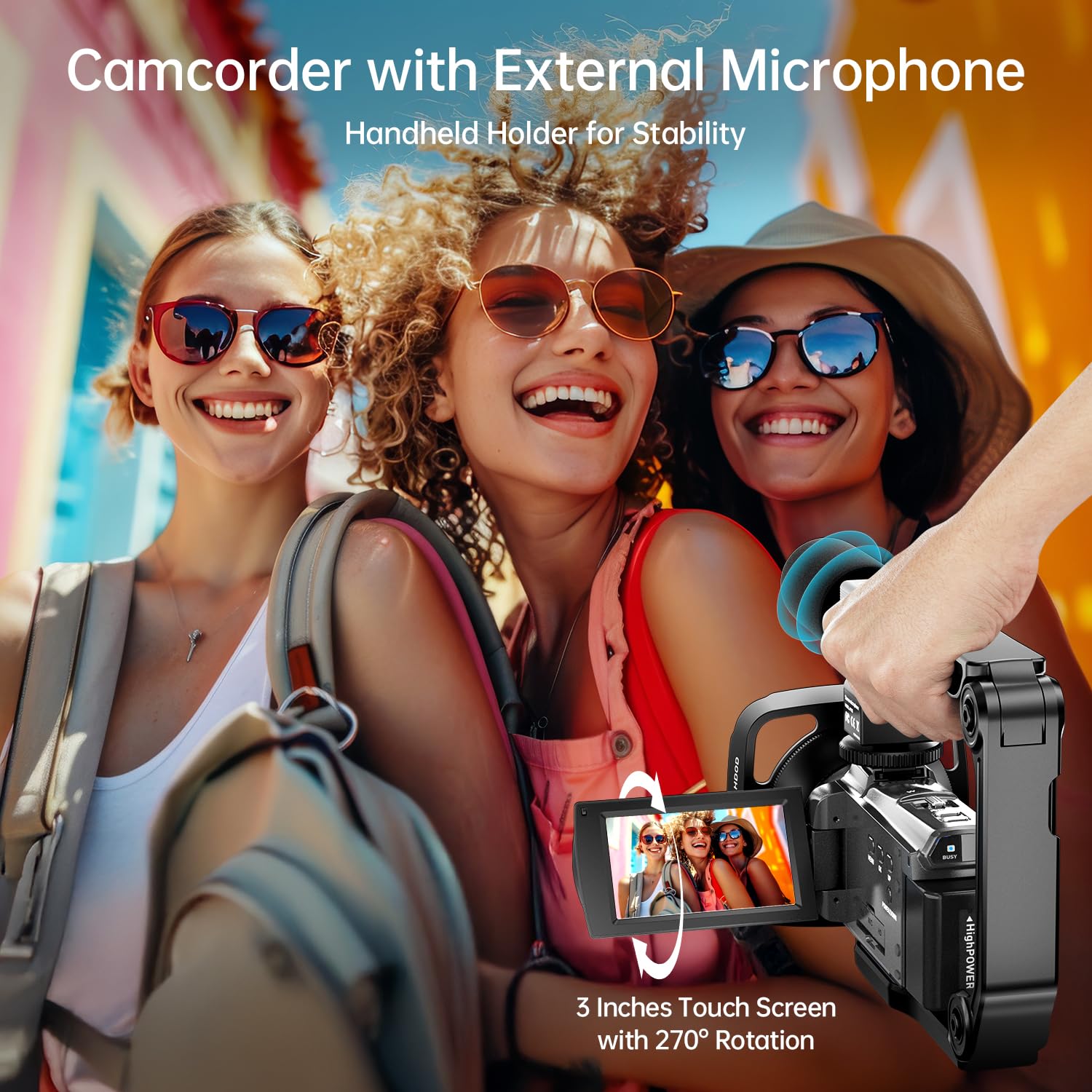 8K Video Camera Camcorder 88MP UHD WiFi Vlogging Cameras for YouTube 18X Digital Zoom IR Night Vision 3.0&