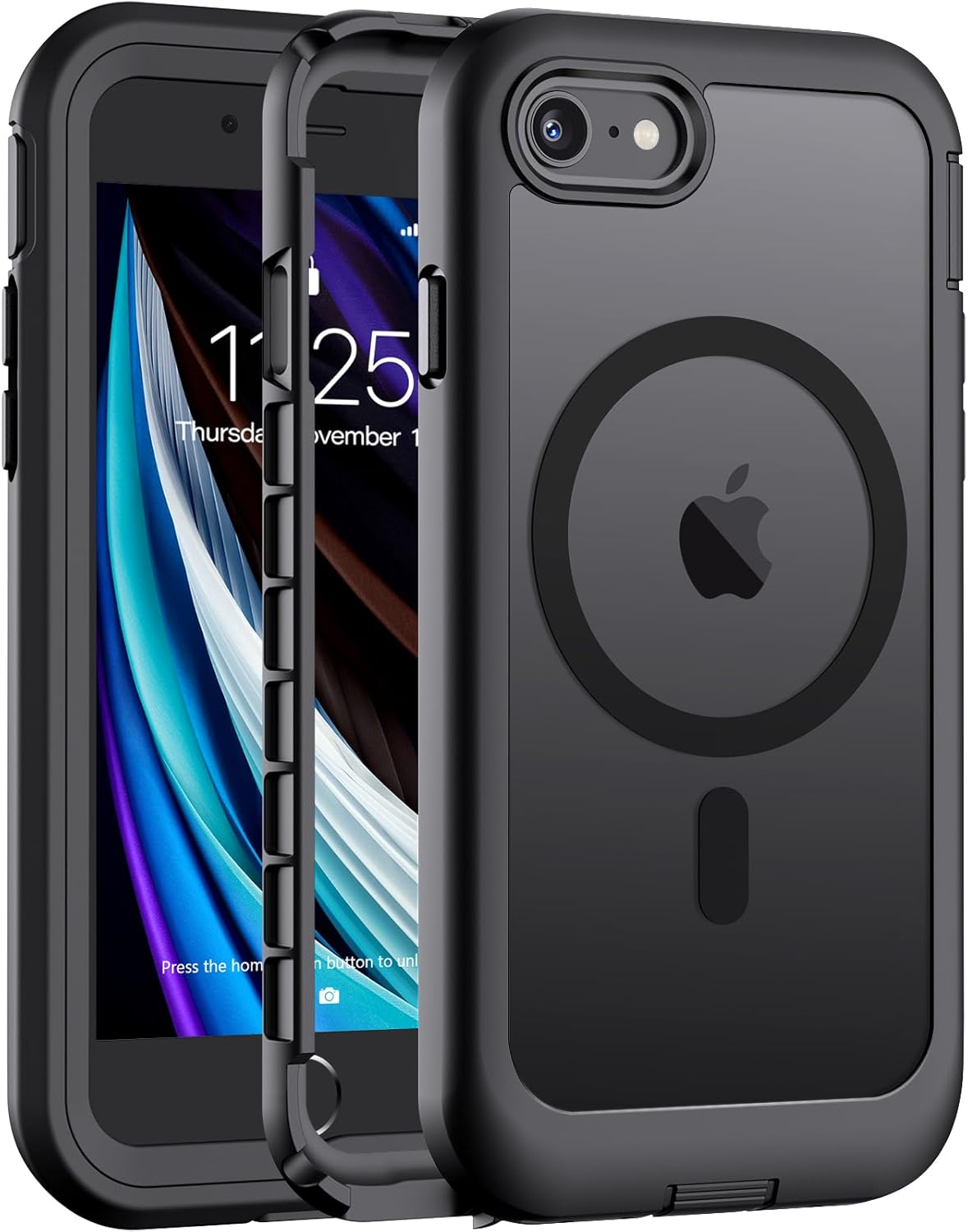Magnetic for iPhone 14 Case, [Compatible with MagSafe][Military Grade Drop Protection][Heavy Duty Protection][Non-Slip][Shockproof] 2-Layer Durable Bumper Phone Case 6.1&