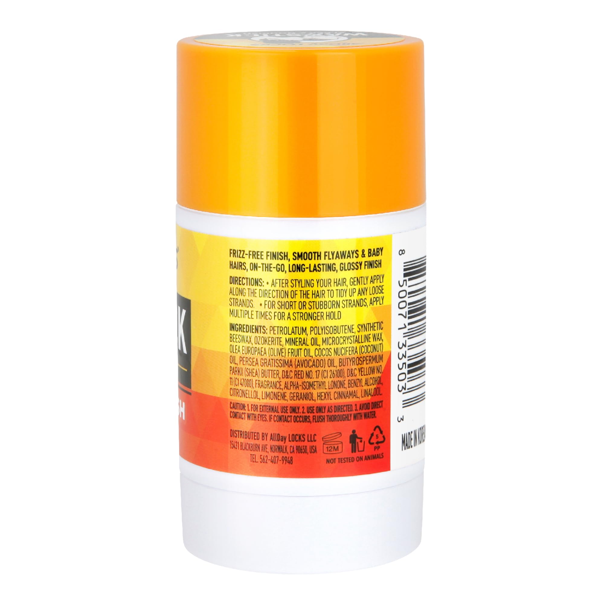 AllDay Locks Edge Gel Extreme Hold - Hair Gel for Maximum Control &amp; Braiding, Natural Edge Lock &amp; Fixer for Women &amp; Men, Sleek Moisturizing Formula, No Frizz, Flakes, or Grease - 10 oz Jar