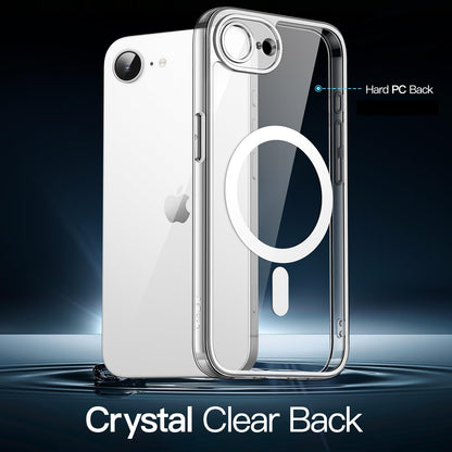 premium aplus module features iPhone with clear case showcasing MagSafe compatibility and sleek design.