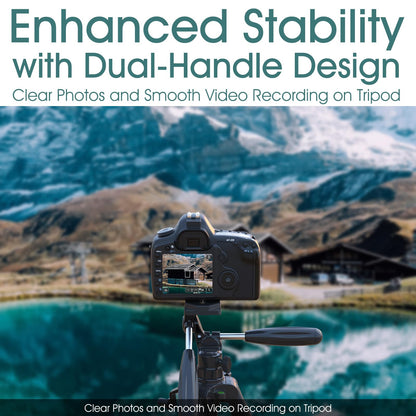 UBeesize 74" Camera Tripod with Phone Holder and Remote, Heavy Duty Tripod Stand with Portable Bag for Phone and Camera, Compatible with DSLR Cameras, Cell Phones, Spotting Scopes and Binoculars