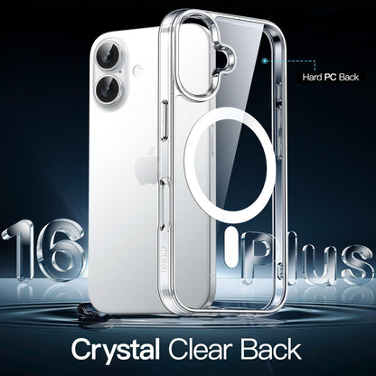 premium aplus module features iPhone with clear case showcasing MagSafe compatibility and sleek design.