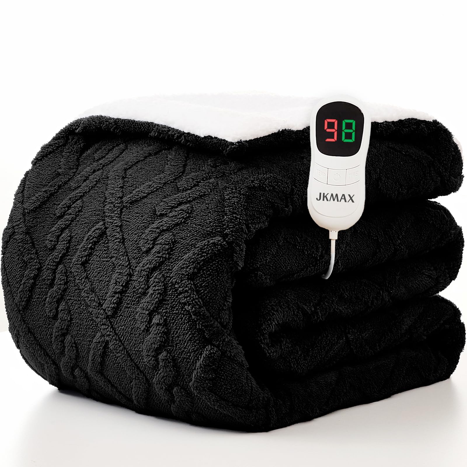 Heated Blanket Full Size - Premium Soft Heating Electric Blanket, Fast Heating with 10 Heating Settings, 5 Time Settings, Machine Washable - Perfect for Winter &amp; Cold Nights (72"x84", Grey)