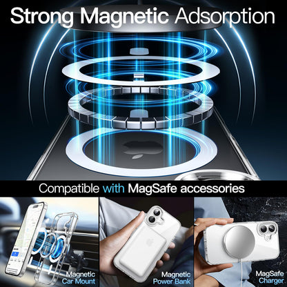 premium aplus module features iPhone with clear case showcasing MagSafe compatibility and sleek design.