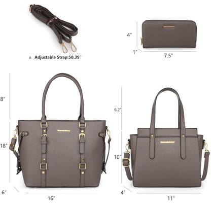 Montana West 3PCS Purses for Women Tote Bag and Wallet Set Shoulder Satchel Handbags