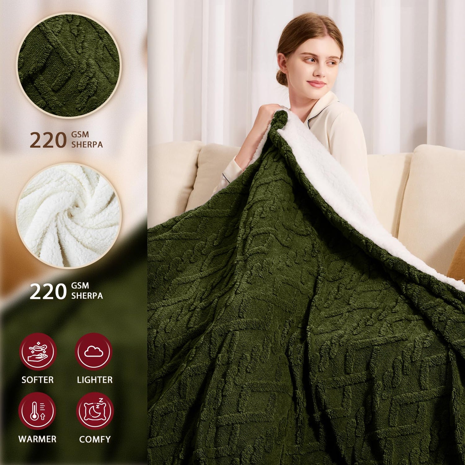Heated Blanket Full Size - Premium Soft Heating Electric Blanket, Fast Heating with 10 Heating Settings, 5 Time Settings, Machine Washable - Perfect for Winter &amp; Cold Nights (72"x84", Grey)
