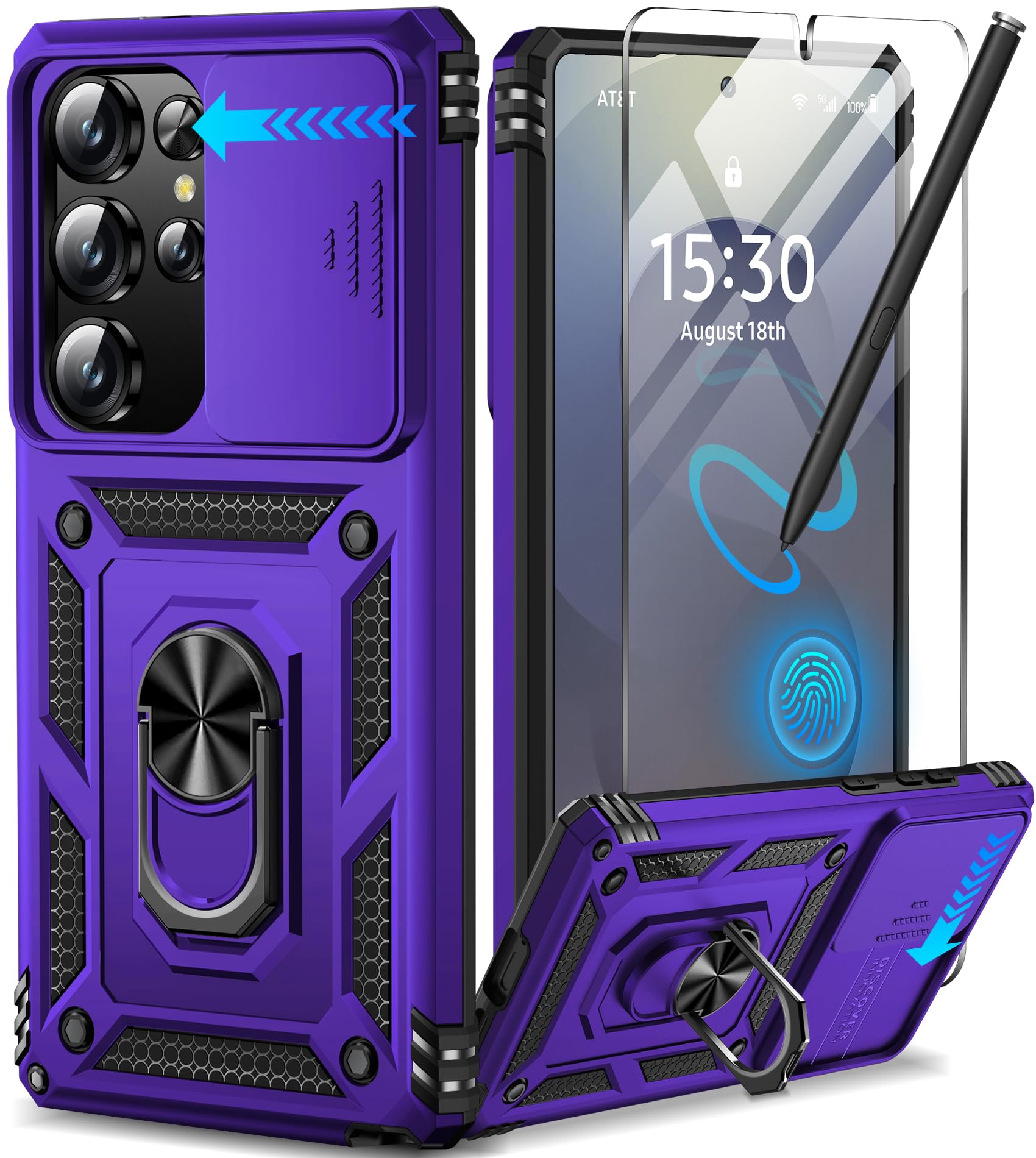 Samsung Galaxy S26 Ultra case with screen protector