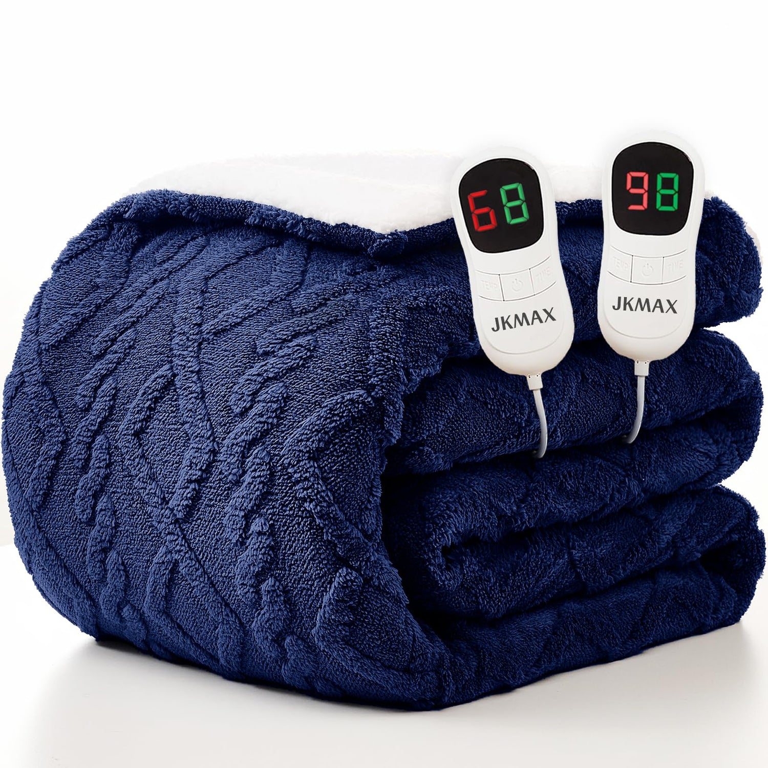 Heated Blanket Full Size - Premium Soft Heating Electric Blanket, Fast Heating with 10 Heating Settings, 5 Time Settings, Machine Washable - Perfect for Winter &amp; Cold Nights (72"x84", Grey)