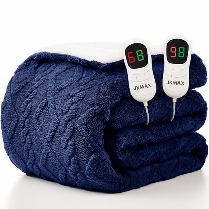 Heated Blanket Full Size - Premium Soft Heating Electric Blanket, Fast Heating with 10 Heating Settings, 5 Time Settings, Machine Washable - Perfect for Winter &amp; Cold Nights (72"x84", Grey)