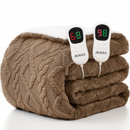 Heated Blanket Full Size - Premium Soft Heating Electric Blanket, Fast Heating with 10 Heating Settings, 5 Time Settings, Machine Washable - Perfect for Winter &amp; Cold Nights (72"x84", Grey)