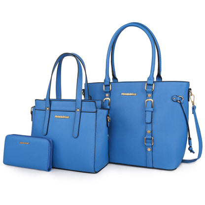 Montana West 3PCS Purses for Women Tote Bag and Wallet Set Shoulder Satchel Handbags