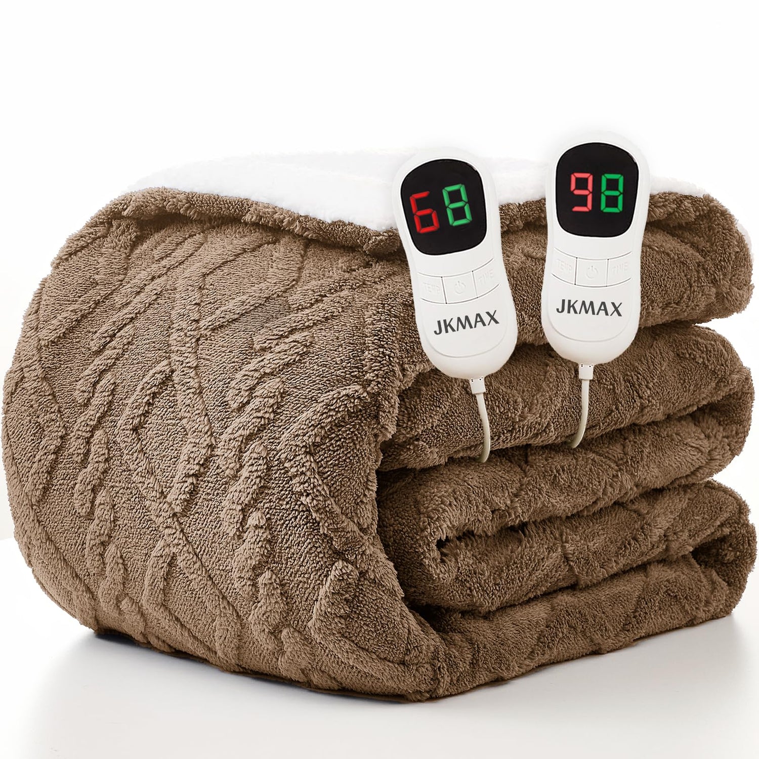 Heated Blanket Full Size - Premium Soft Heating Electric Blanket, Fast Heating with 10 Heating Settings, 5 Time Settings, Machine Washable - Perfect for Winter &amp; Cold Nights (72"x84", Grey)