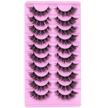 14 Pairs Wispy Mink Lashes False Eye Lashes Natural Look 5D Volume 16mm Fake Eyelashes Pack by TNFVLONEINS