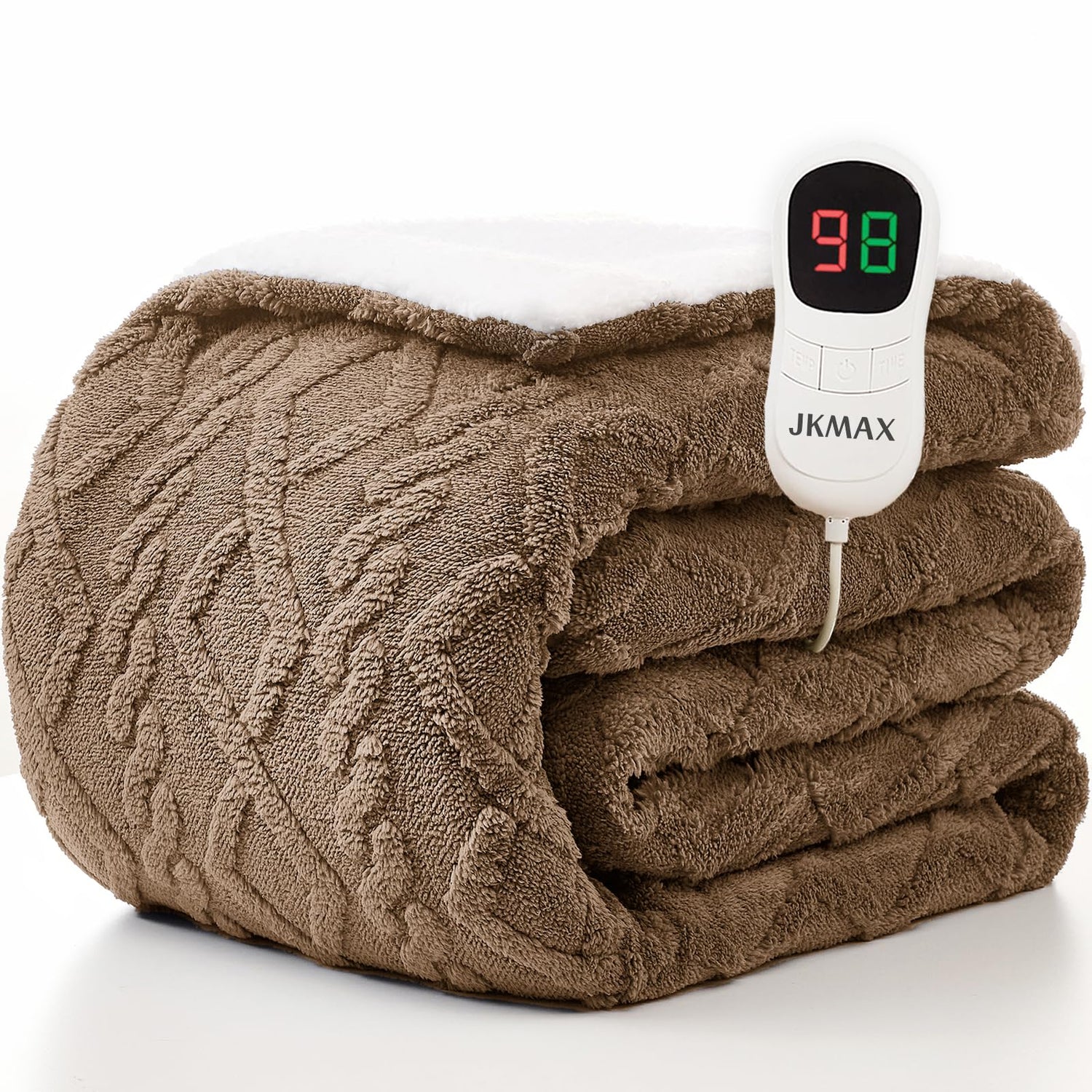 Heated Blanket Full Size - Premium Soft Heating Electric Blanket, Fast Heating with 10 Heating Settings, 5 Time Settings, Machine Washable - Perfect for Winter &amp; Cold Nights (72"x84", Grey)
