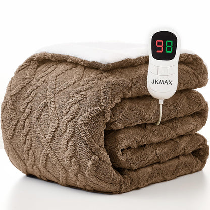 Heated Blanket Full Size - Premium Soft Heating Electric Blanket, Fast Heating with 10 Heating Settings, 5 Time Settings, Machine Washable - Perfect for Winter &amp; Cold Nights (72"x84", Grey)