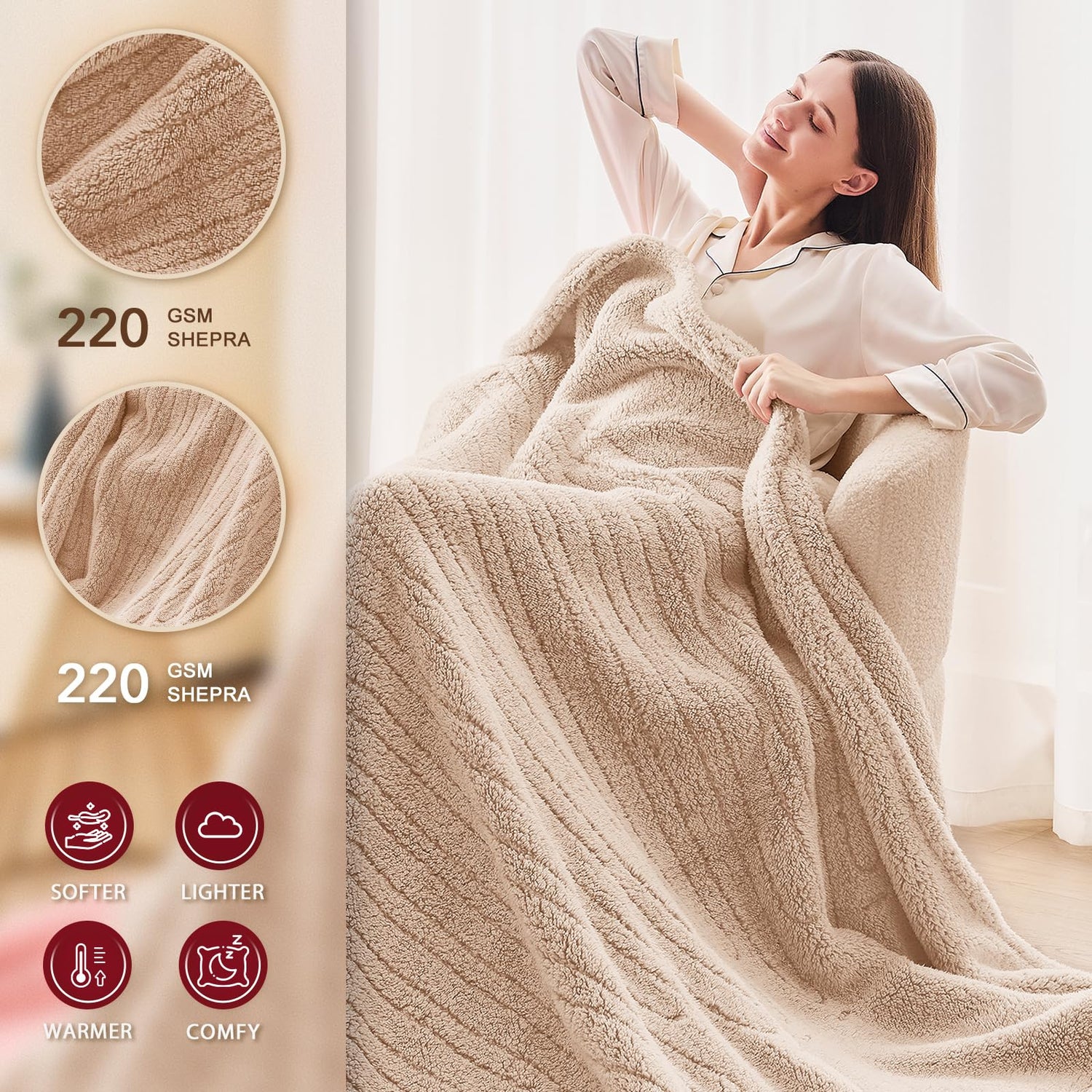 Heated Blanket Full Size - Premium Soft Heating Electric Blanket, Fast Heating with 10 Heating Settings, 5 Time Settings, Machine Washable - Perfect for Winter &amp; Cold Nights (72"x84", Grey)