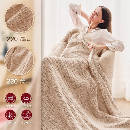 Heated Blanket Full Size - Premium Soft Heating Electric Blanket, Fast Heating with 10 Heating Settings, 5 Time Settings, Machine Washable - Perfect for Winter &amp; Cold Nights (72"x84", Grey)