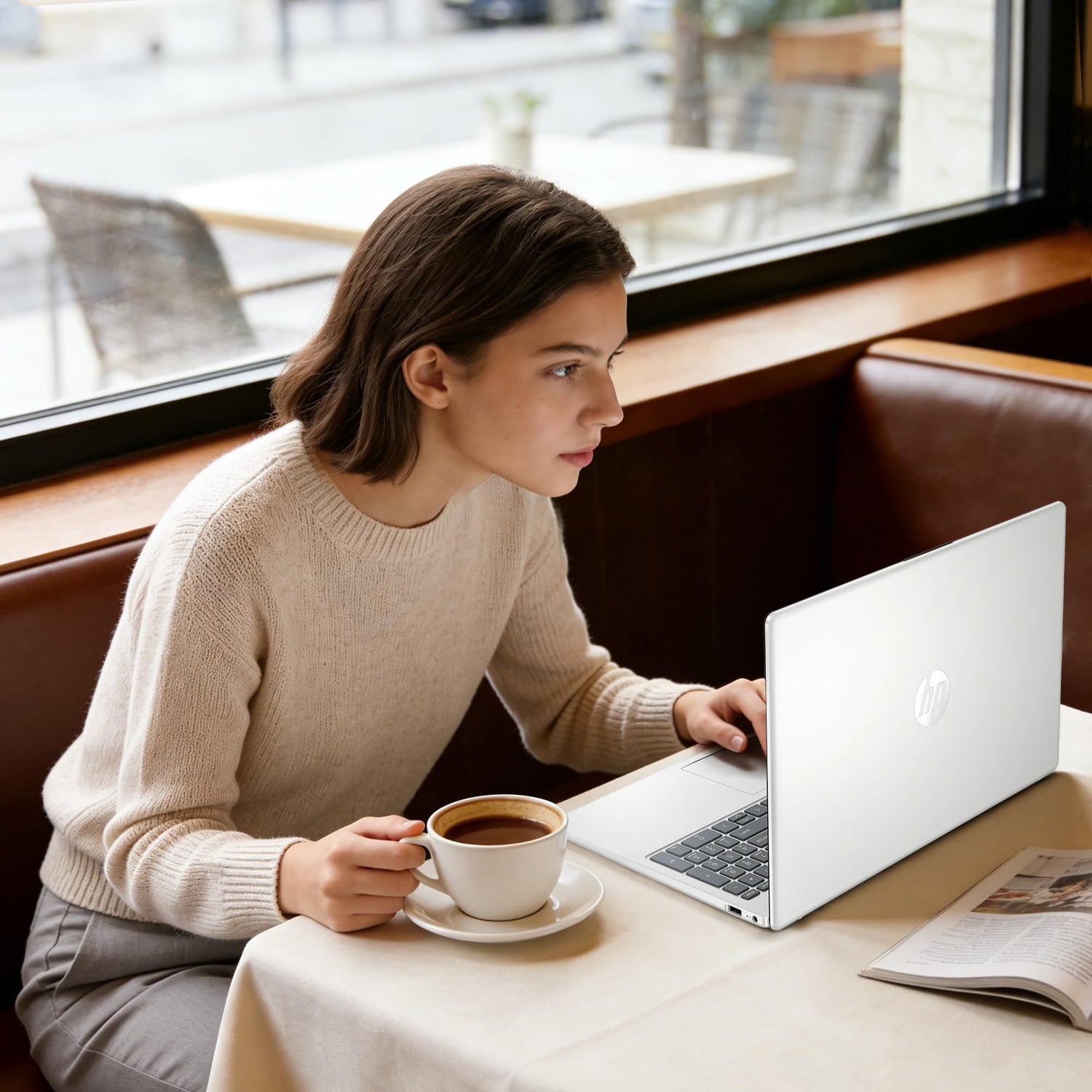 HP 2025 17 Laptop, 17.3" FHD Display, AMD Ryzen 5 Processor (Beats i7-1165G7), 16GB RAM, 512GB SSD, HDMI, Webcam, Wi-Fi 6, Windows 11 Pro, Silver with Docking Station