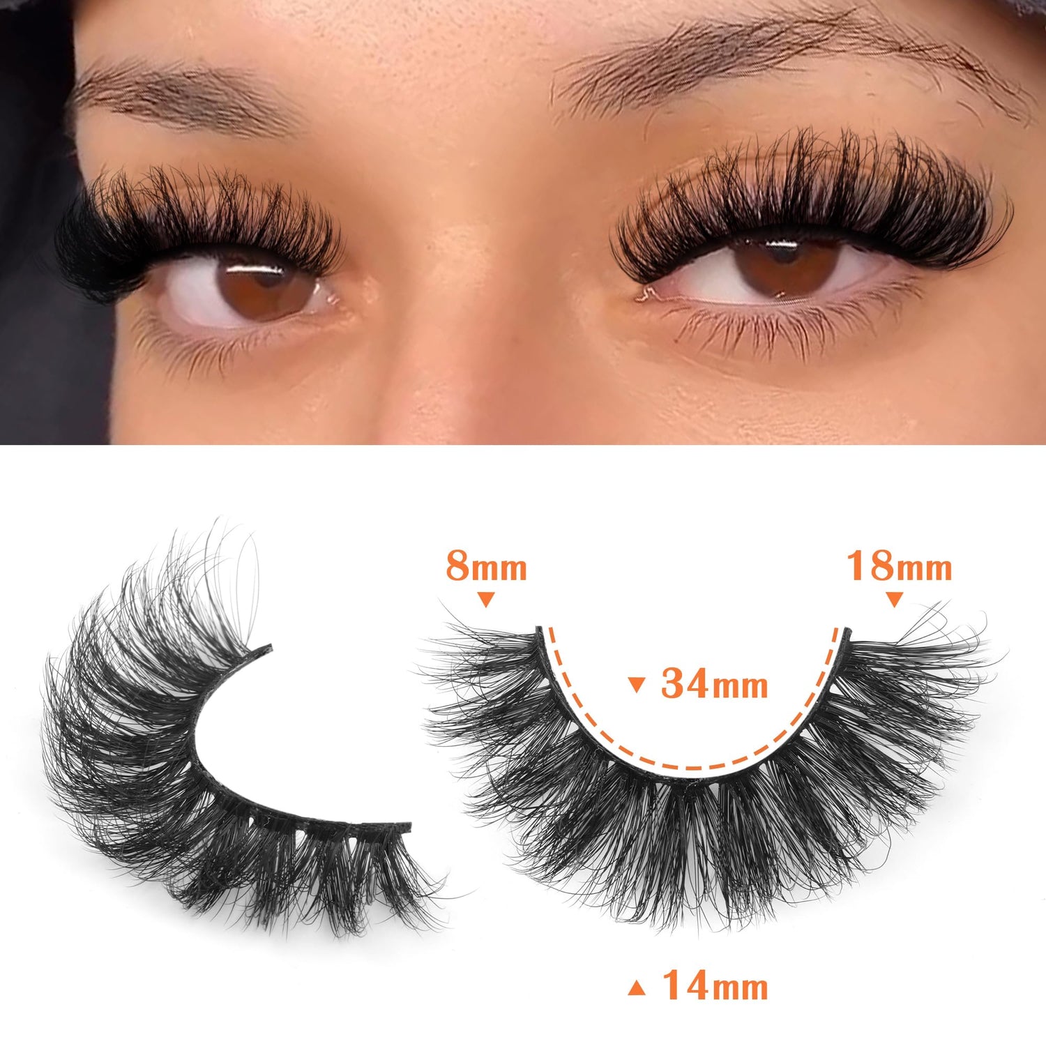 14 Pairs Wispy Mink Lashes False Eye Lashes Natural Look 5D Volume 16mm Fake Eyelashes Pack by TNFVLONEINS