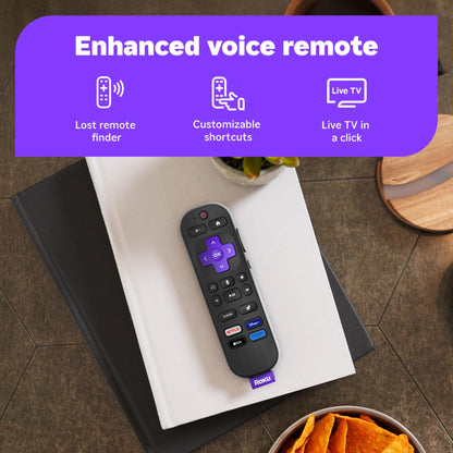 Roku Smart TV – 55-Inch Select Series, 4K HDR TV – Roku TV with Enhanced Voice Remote – Flat Screen LED Television with Wi-Fi for Streaming Live Local News, Sports, Family Entertainment