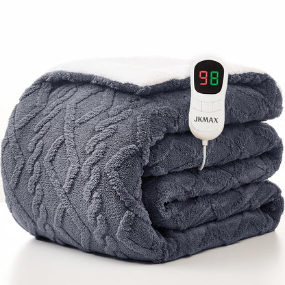 Heated Blanket Full Size - Premium Soft Heating Electric Blanket, Fast Heating with 10 Heating Settings, 5 Time Settings, Machine Washable - Perfect for Winter &amp; Cold Nights (72"x84", Grey)