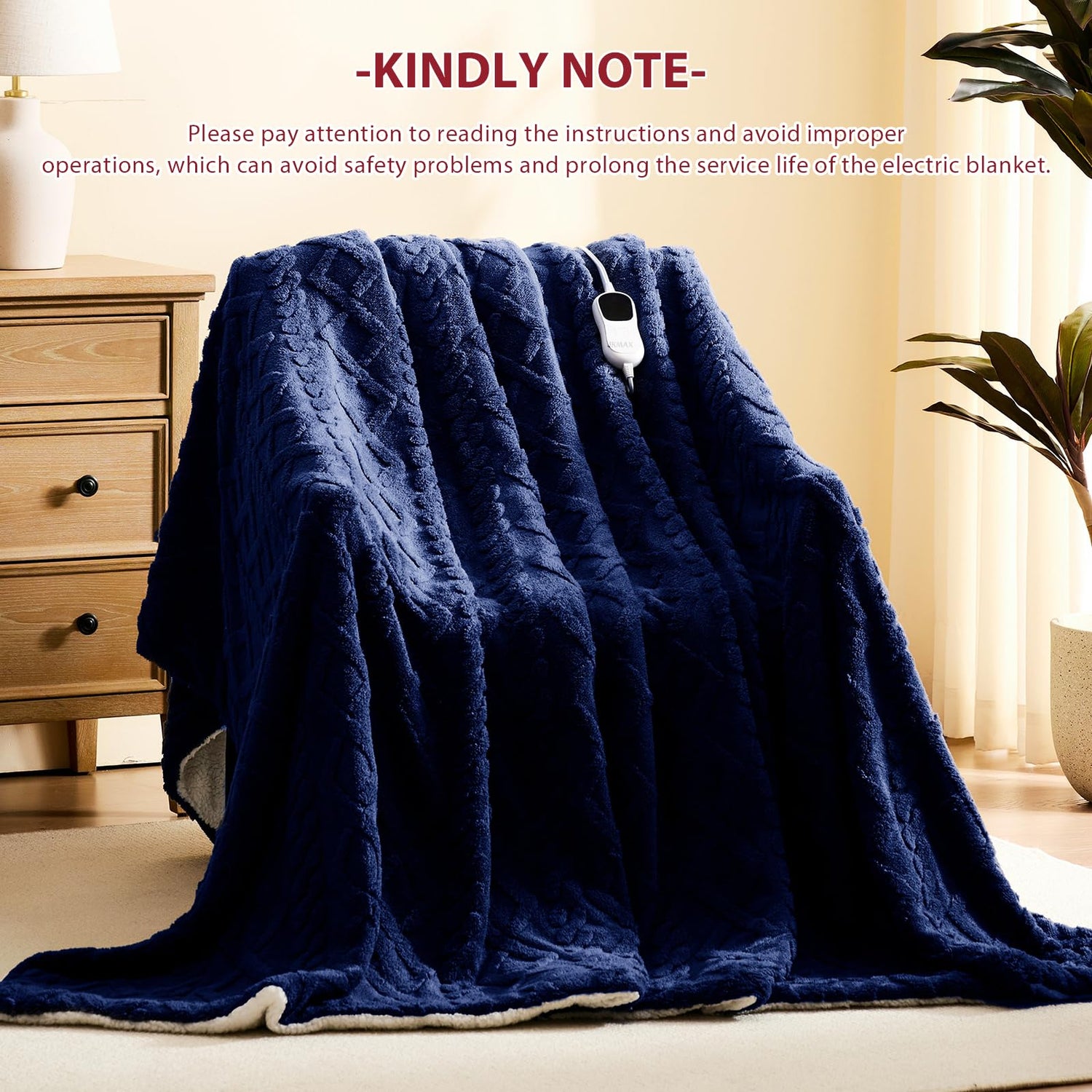 Heated Blanket Full Size - Premium Soft Heating Electric Blanket, Fast Heating with 10 Heating Settings, 5 Time Settings, Machine Washable - Perfect for Winter &amp; Cold Nights (72"x84", Grey)